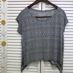 American Eagle patterned crop-top, size S